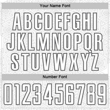 Load image into Gallery viewer, Custom White Steel Gray Geometric Shape Sports Sublimation Soccer Uniform Jersey