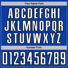 Load image into Gallery viewer, Custom Thunder Blue White-Black Geometric Shape Sports Sublimation Soccer Uniform Jersey