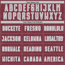 Load image into Gallery viewer, Custom Burgundy Gray-White Geometric Shape Sports Sublimation Soccer Uniform Jersey