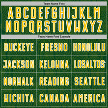 Загрузить изображение в средство просмотра галереи, Custom Green Yellow-White Geometric Shape Sports Sublimation Soccer Uniform Jersey