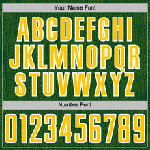 Загрузить изображение в средство просмотра галереи, Custom Green Yellow-White Geometric Shape Sports Sublimation Soccer Uniform Jersey