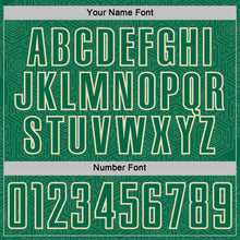 Load image into Gallery viewer, Custom Kelly Green Cream Geometric Shape Sports Sublimation Soccer Uniform Jersey