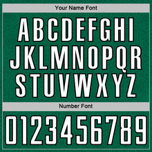 Load image into Gallery viewer, Custom Kelly Green White-Black Geometric Shape Sports Sublimation Soccer Uniform Jersey