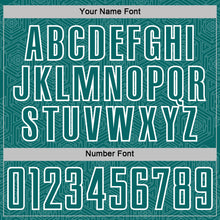 Load image into Gallery viewer, Custom Teal White Geometric Shape Sports Sublimation Soccer Uniform Jersey