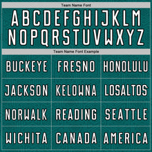 Load image into Gallery viewer, Custom Teal White-Black Geometric Shape Sports Sublimation Soccer Uniform Jersey