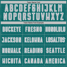 Load image into Gallery viewer, Custom Teal Gray-White Geometric Shape Sports Sublimation Soccer Uniform Jersey