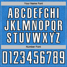 Load image into Gallery viewer, Custom Powder Blue White-Black Geometric Shape Sports Sublimation Soccer Uniform Jersey