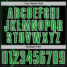 Charger l'image dans la galerie, Custom Black Grass Green-White Lightning Sports Sublimation Soccer Uniform Jersey