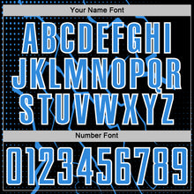 Load image into Gallery viewer, Custom Black Powder Blue-White Lightning Sports Sublimation Soccer Uniform Jersey