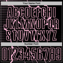 Load image into Gallery viewer, Custom Black Light Pink Lightning Sports Sublimation Soccer Uniform Jersey