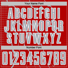 Load image into Gallery viewer, Custom Red Gray-White Lightning Sports Sublimation Soccer Uniform Jersey