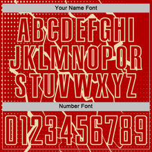 Load image into Gallery viewer, Custom Red Cream Lightning Sports Sublimation Soccer Uniform Jersey