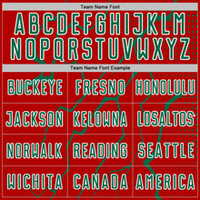 Load image into Gallery viewer, Custom Red Kelly Green-White Lightning Sports Sublimation Soccer Uniform Jersey