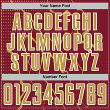 Laden Sie das Bild in den Galerie-Viewer, Custom Crimson Old Gold-White Lightning Sports Sublimation Soccer Uniform Jersey