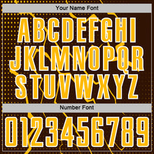 Charger l'image dans la galerie, Custom Brown Gold-White Lightning Sports Sublimation Soccer Uniform Jersey