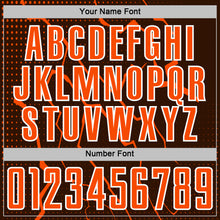 Charger l'image dans la galerie, Custom Brown Orange-White Lightning Sports Sublimation Soccer Uniform Jersey