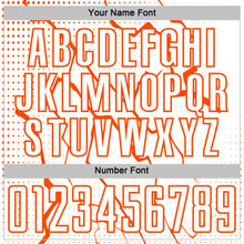 Load image into Gallery viewer, Custom White Orange Lightning Sports Sublimation Soccer Uniform Jersey