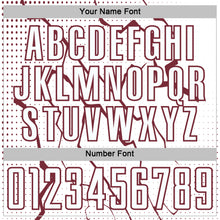 Load image into Gallery viewer, Custom White Burgundy Lightning Sports Sublimation Soccer Uniform Jersey