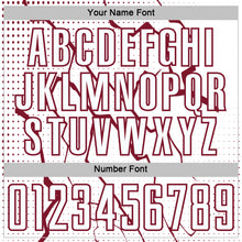 Load image into Gallery viewer, Custom White Crimson Lightning Sports Sublimation Soccer Uniform Jersey