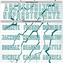 Load image into Gallery viewer, Custom White Teal Lightning Sports Sublimation Soccer Uniform Jersey