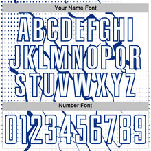 Load image into Gallery viewer, Custom White Royal Lightning Sports Sublimation Soccer Uniform Jersey