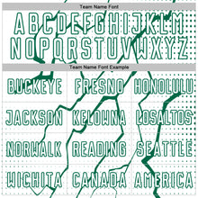 Load image into Gallery viewer, Custom White Kelly Green Lightning Sports Sublimation Soccer Uniform Jersey