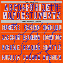 Load image into Gallery viewer, Custom Orange Purple-White Lightning Sports Sublimation Soccer Uniform Jersey