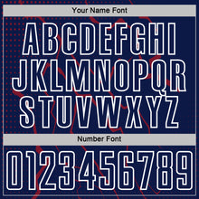 Laden Sie das Bild in den Galerie-Viewer, Custom Navy Crimson-White Lightning Sports Sublimation Soccer Uniform Jersey