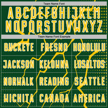 Загрузить изображение в средство просмотра галереи, Custom Green Yellow-White Lightning Sports Sublimation Soccer Uniform Jersey