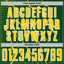 Загрузить изображение в средство просмотра галереи, Custom Green Yellow-White Lightning Sports Sublimation Soccer Uniform Jersey