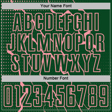 Загрузить изображение в средство просмотра галереи, Custom Green Medium Pink Lightning Sports Sublimation Soccer Uniform Jersey