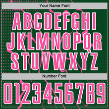 Загрузить изображение в средство просмотра галереи, Custom Green Pink-White Lightning Sports Sublimation Soccer Uniform Jersey