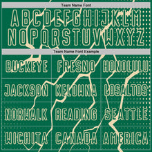 Load image into Gallery viewer, Custom Kelly Green Cream Lightning Sports Sublimation Soccer Uniform Jersey