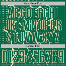 Load image into Gallery viewer, Custom Kelly Green Cream Lightning Sports Sublimation Soccer Uniform Jersey