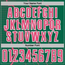 Load image into Gallery viewer, Custom Kelly Green Neon Pink-White Lightning Sports Sublimation Soccer Uniform Jersey