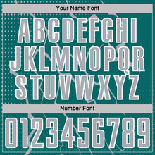 Load image into Gallery viewer, Custom Teal Gray-White Lightning Sports Sublimation Soccer Uniform Jersey