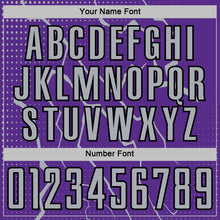 Загрузить изображение в средство просмотра галереи, Custom Purple Gray-Black Lightning Sports Sublimation Soccer Uniform Jersey