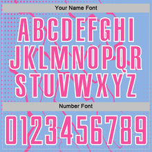 Загрузить изображение в средство просмотра галереи, Custom Light Blue Pink-White Lightning Sports Sublimation Soccer Uniform Jersey