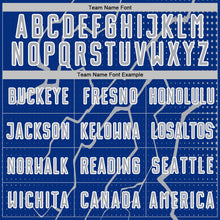 Charger l'image dans la galerie, Custom Royal Gray-White Lightning Sports Sublimation Soccer Uniform Jersey