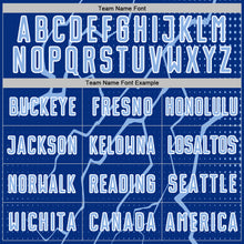 Charger l'image dans la galerie, Custom Royal Light Blue-White Lightning Sports Sublimation Soccer Uniform Jersey