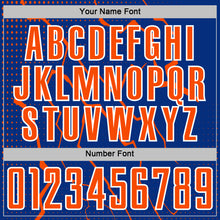 Charger l'image dans la galerie, Custom Royal Orange-White Lightning Sports Sublimation Soccer Uniform Jersey