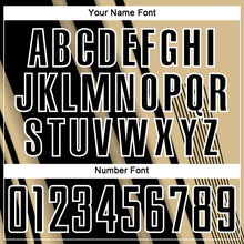 Load image into Gallery viewer, Custom Vegas Gold Black-White Lines Sports Sublimation Soccer Uniform Jersey