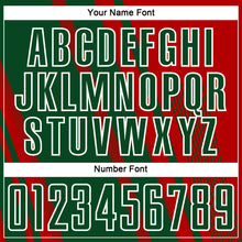 Charger l'image dans la galerie, Custom Red Green-White Lines Sports Sublimation Soccer Uniform Jersey