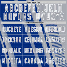 Charger l'image dans la galerie, Custom Gray Royal-White Lines Sports Sublimation Soccer Uniform Jersey