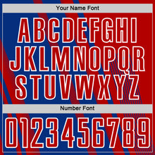 Charger l'image dans la galerie, Custom Red Royal-White Lines Sports Sublimation Soccer Uniform Jersey