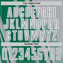 Charger l'image dans la galerie, Custom Gray Kelly Green-White Lines Sports Sublimation Soccer Uniform Jersey