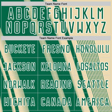 Load image into Gallery viewer, Custom Cream Kelly Green-White Lines Sports Sublimation Soccer Uniform Jersey