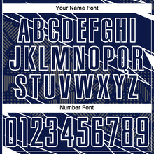 Load image into Gallery viewer, Custom Navy White Lines Sports Sublimation Soccer Uniform Jersey