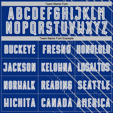 Charger l'image dans la galerie, Custom Royal Gray-White Lines Sports Sublimation Soccer Uniform Jersey