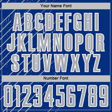 Charger l'image dans la galerie, Custom Royal Gray-White Lines Sports Sublimation Soccer Uniform Jersey